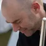 Foto von Andreas Spannagel in Hyderabad Indien vor einem Konzert